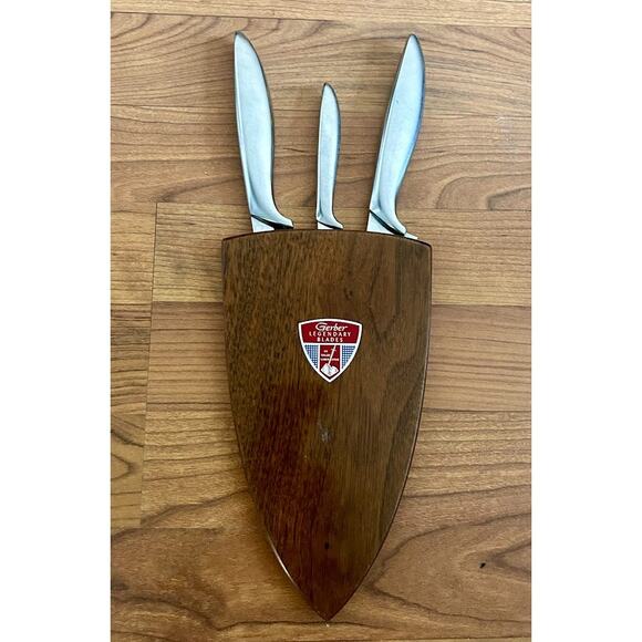 Vintage Gerber Legendary blade knife set of 3 in box - Picture 2 of 16